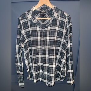 J. Crew Dark Plaid Shirt